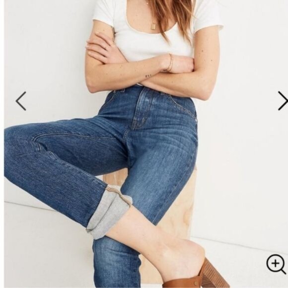 Madewell Petite High Rise Slim Boyjean Eco Edition Boyfriend Stretch Denim J9162 - Picture 3 of 12